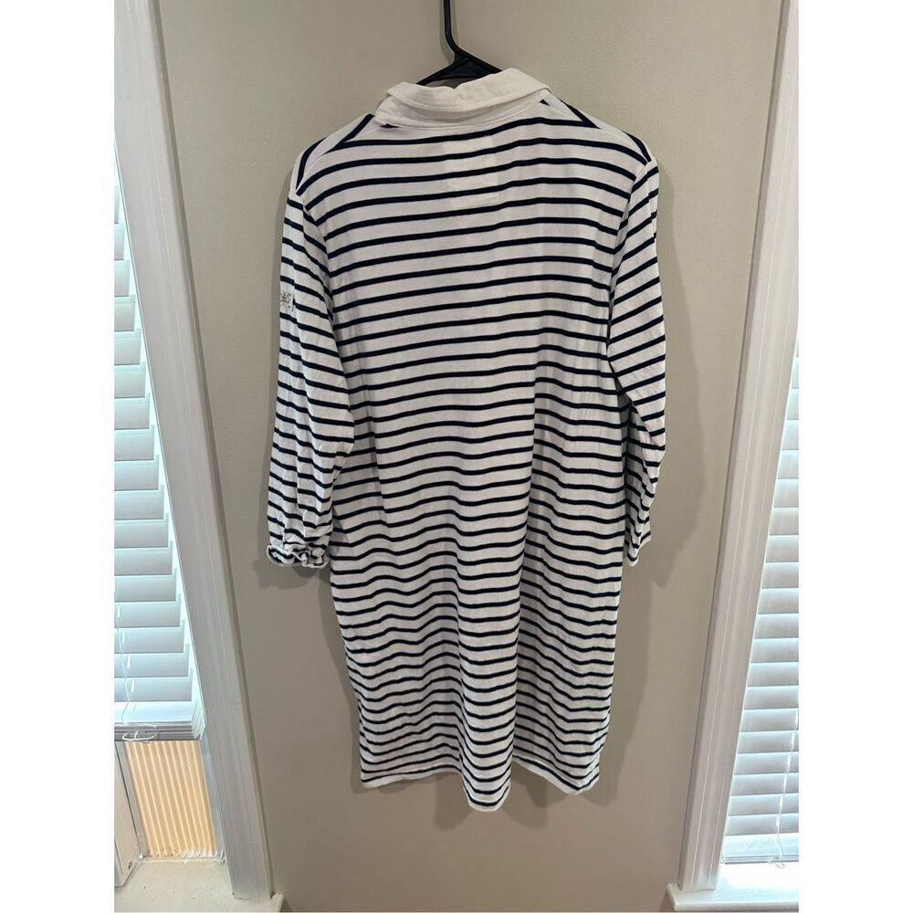 Joules Winona Rugby Dress Navy White Stripes 3/4 Sleeve US 14 - Picture 5 of 5
